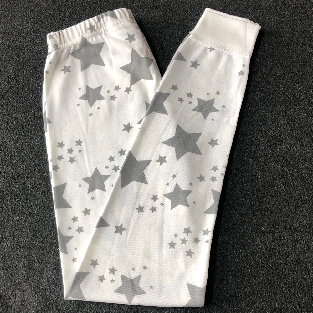 Hanna Andersson 100% Organic Cotton Moon & Back Star Leggings Size 130 (7-10Yrs)